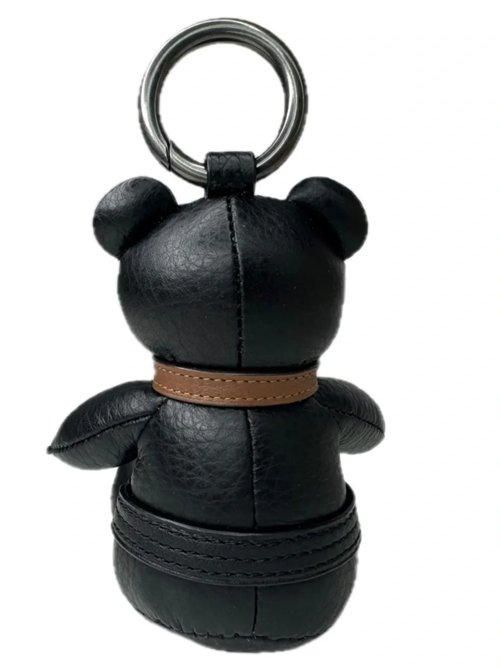 Coach Marvel Rare Black Panther Leather Bag Charm Keychain Fob 2750
